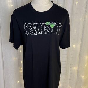 Grunt Style Black Tee with Green Salty Design